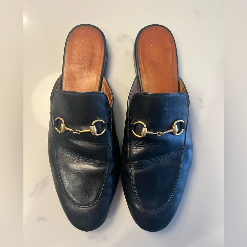 Gucci Princetown Leather Mules - Size 41